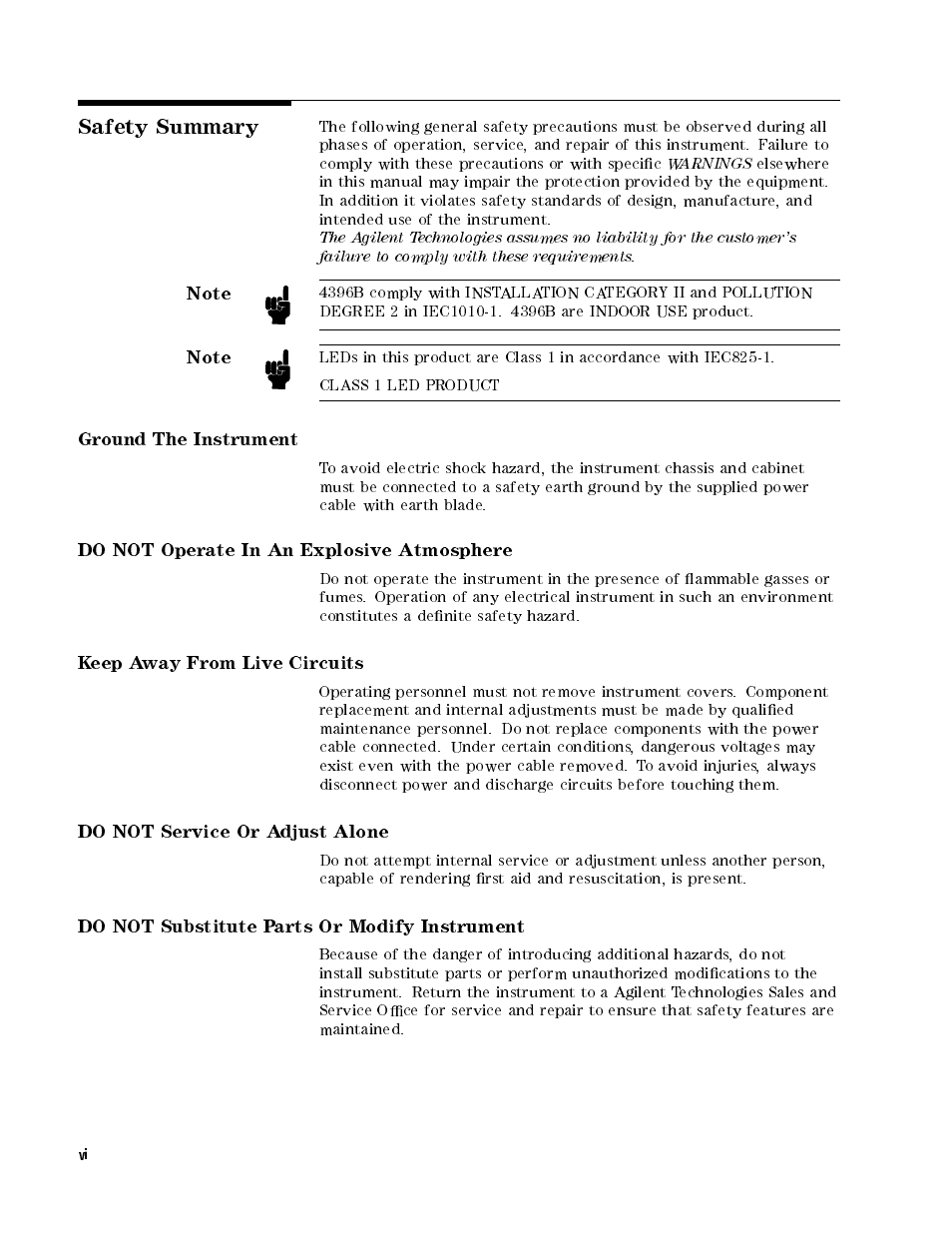 Agilent Technologies Agilent 4396B User Manual | Page 6 / 124