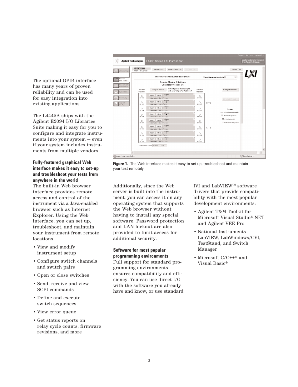 Agilent Technologies L4445A User Manual | Page 3 / 10