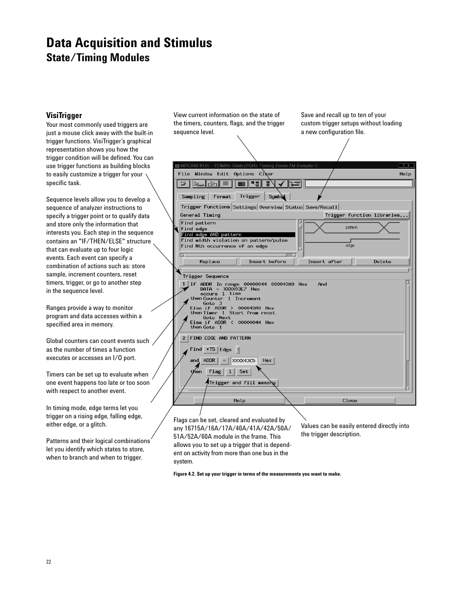Data acquisition and stimulus, State/timing modules | Agilent Technologies 16700 User Manual | Page 22 / 125