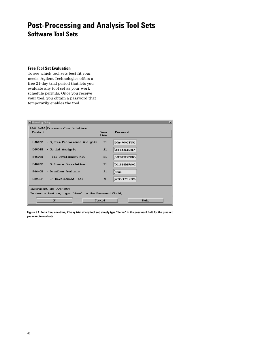 Post-processing and analysis tool sets, Software tool sets | Agilent Technologies 16700 User Manual | Page 40 / 125