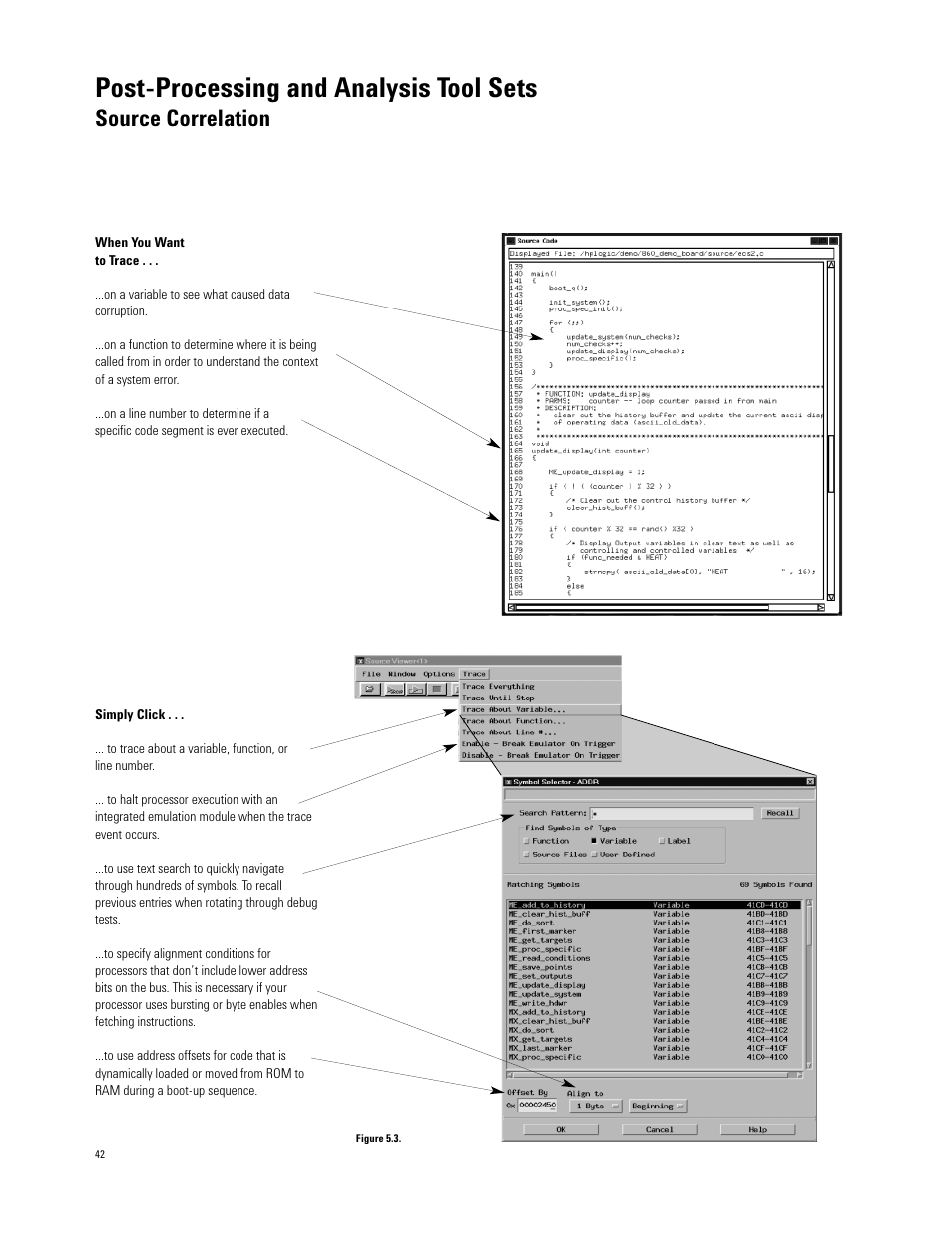 Post-processing and analysis tool sets, Source correlation | Agilent Technologies 16700 User Manual | Page 42 / 125