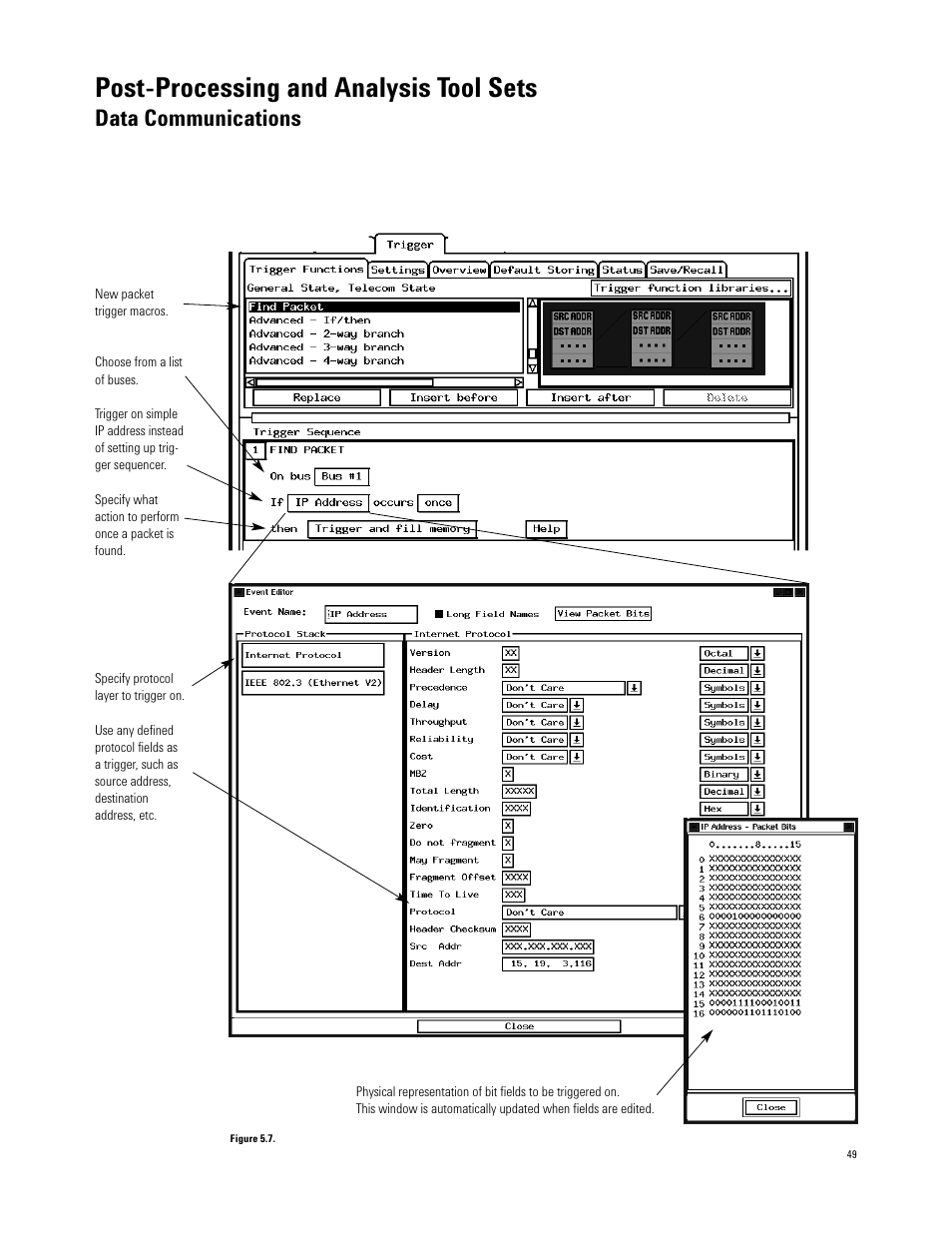 Post-processing and analysis tool sets, Data communications | Agilent Technologies 16700 User Manual | Page 49 / 125