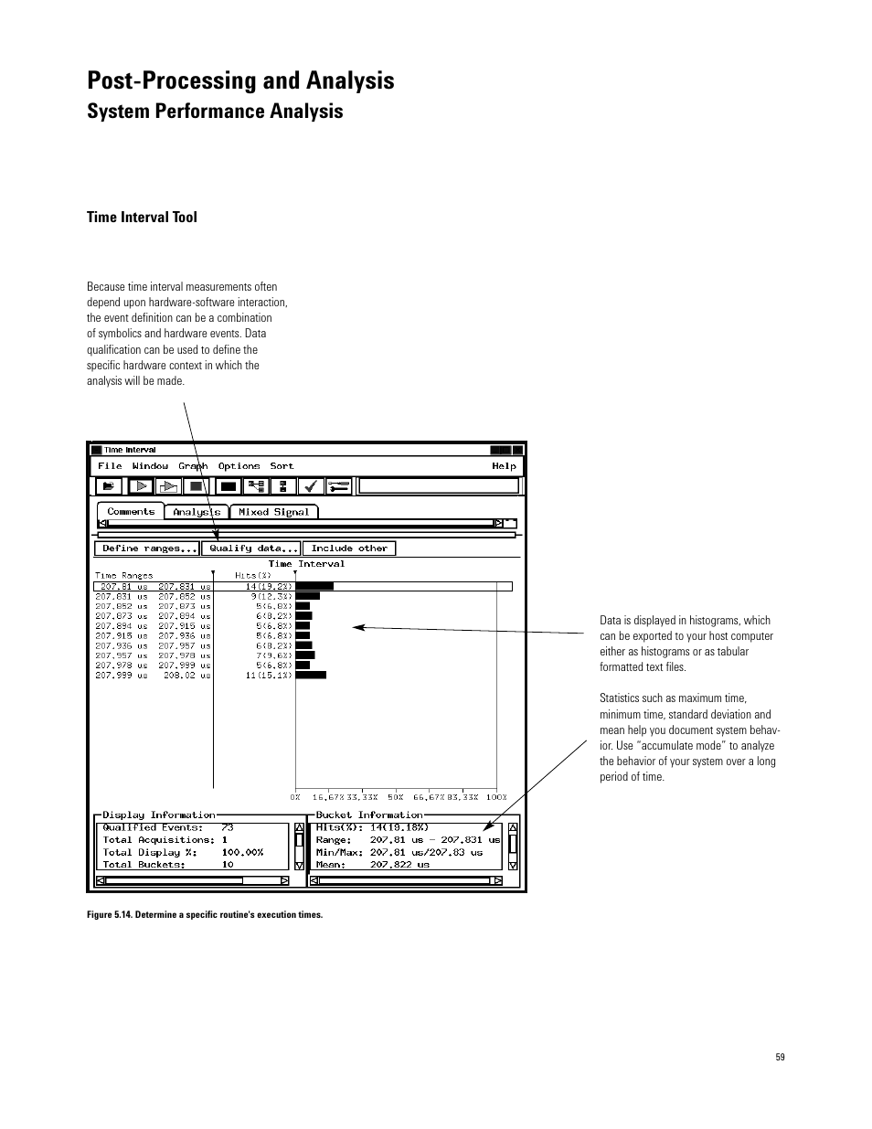 Post-processing and analysis, System performance analysis | Agilent Technologies 16700 User Manual | Page 59 / 125