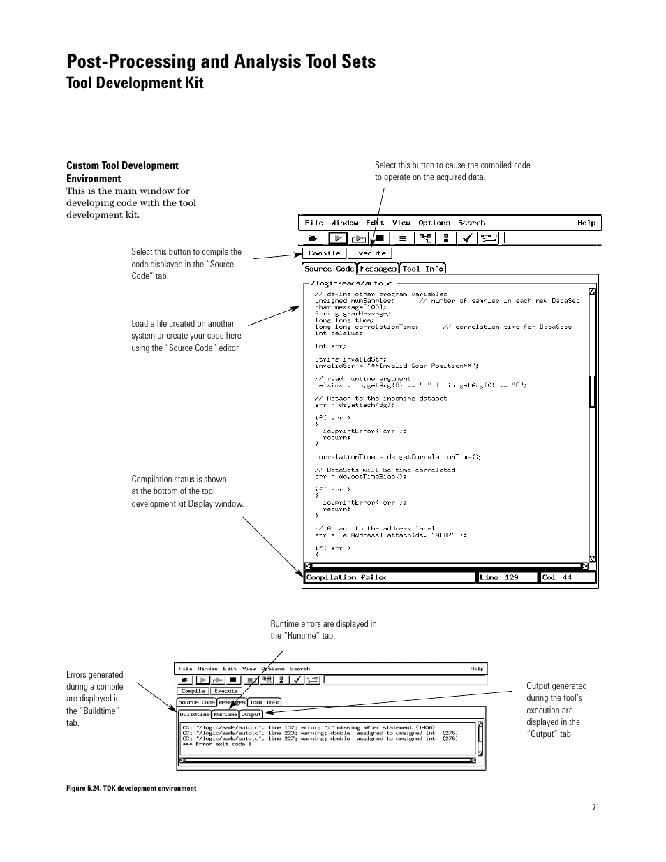 Post-processing and analysis tool sets, Tool development kit | Agilent Technologies 16700 User Manual | Page 71 / 125
