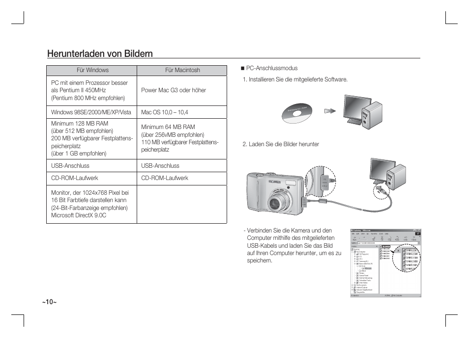 Herunterladen von bildern | Samsung KENOX S85 User Manual | Page 27 / 98
