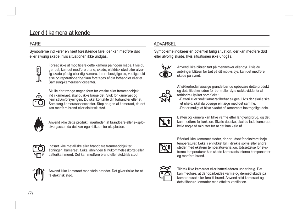 Lær dit kamera at kende | Samsung KENOX S85 User Manual | Page 67 / 98