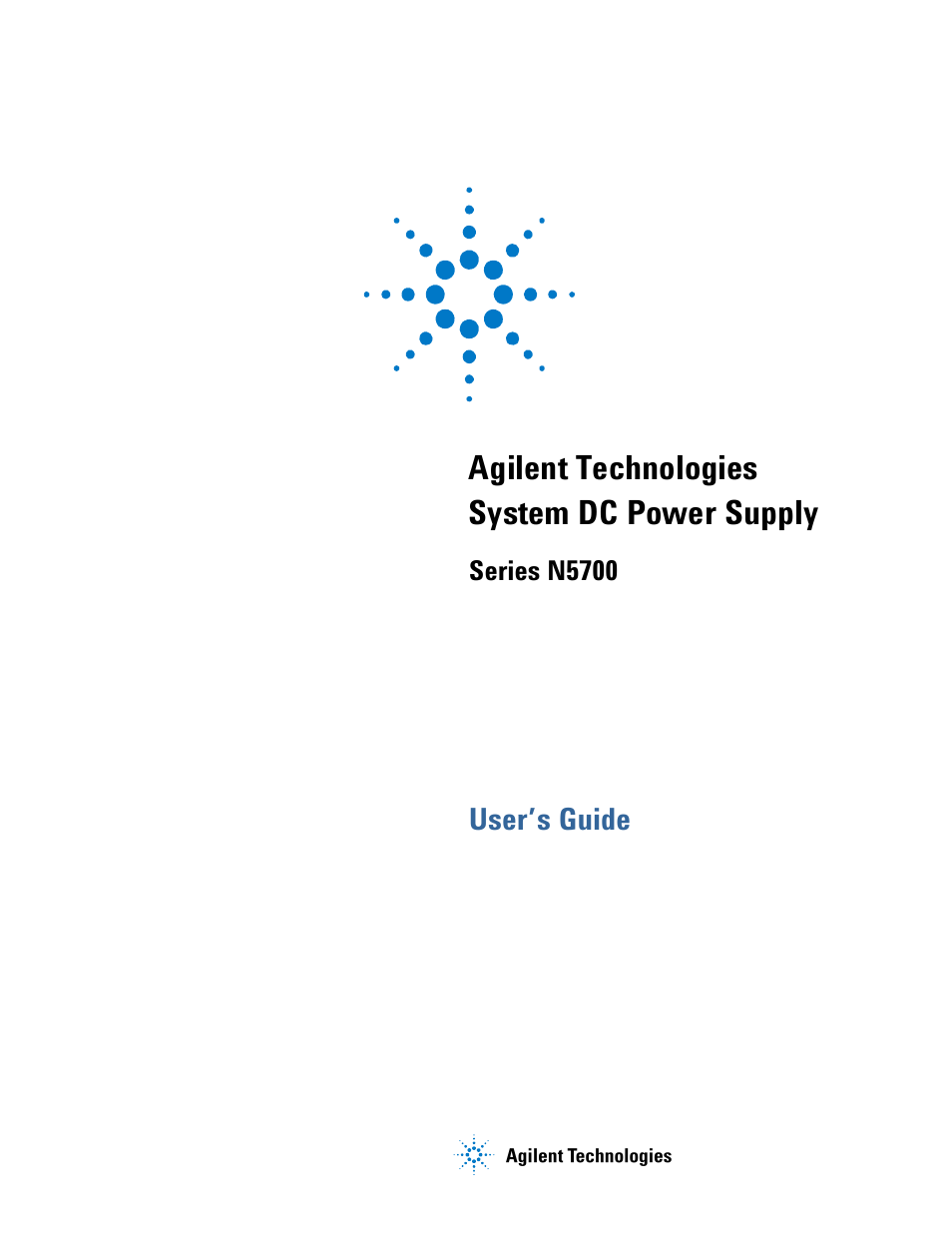 Agilent Technologies System DC N5700 User Manual | 132 pages