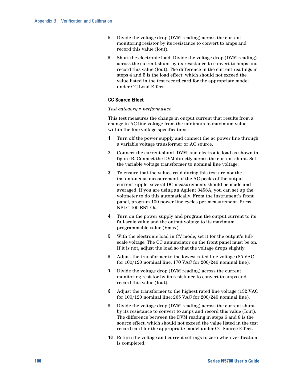 Agilent Technologies System DC N5700 User Manual | Page 100 / 132