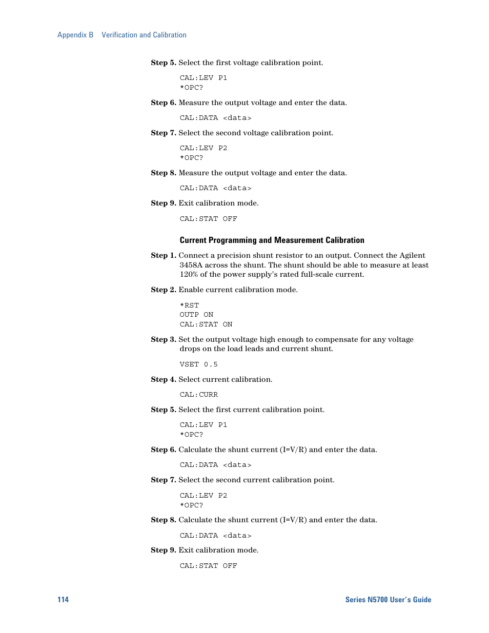 Agilent Technologies System DC N5700 User Manual | Page 114 / 132