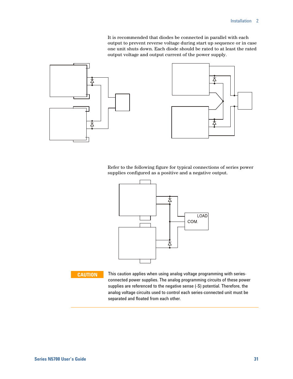 Agilent Technologies System DC N5700 User Manual | Page 31 / 132