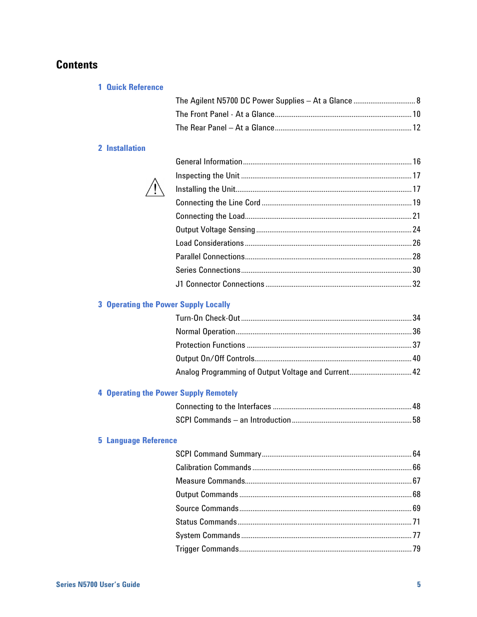 Agilent Technologies System DC N5700 User Manual | Page 5 / 132