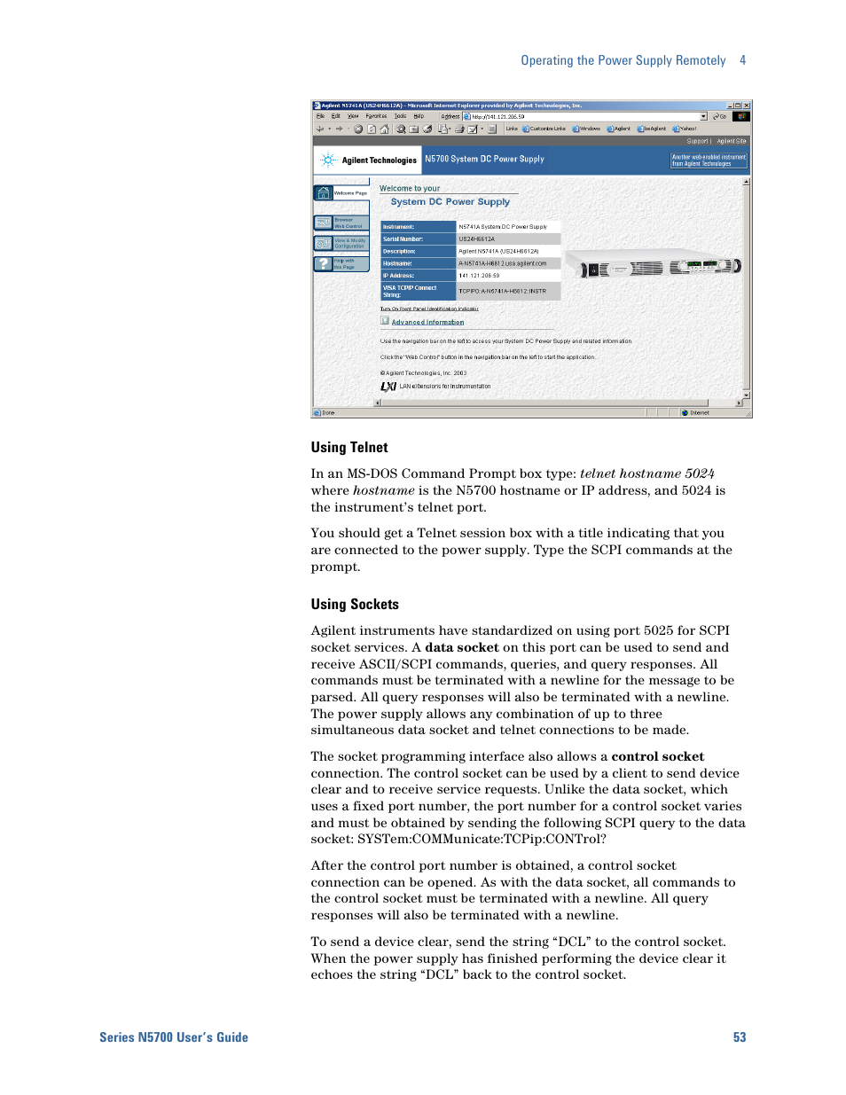 Agilent Technologies System DC N5700 User Manual | Page 53 / 132
