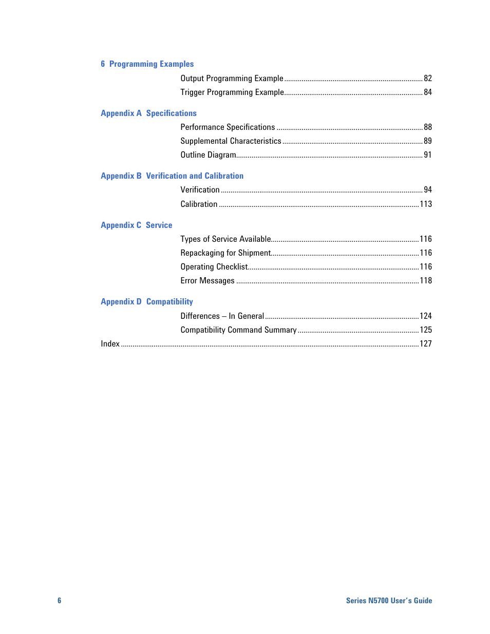 Agilent Technologies System DC N5700 User Manual | Page 6 / 132