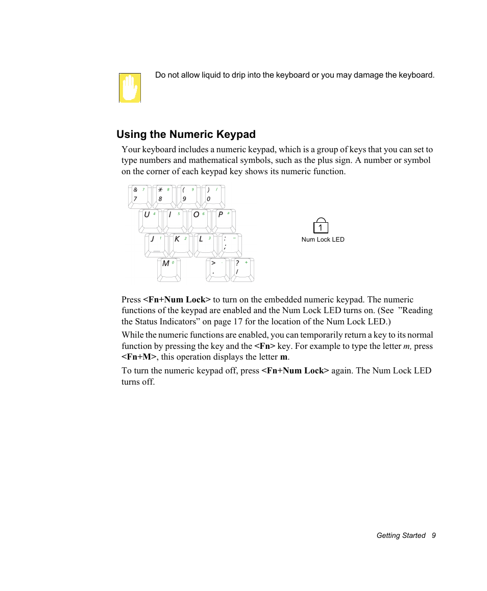 Using the numeric keypad | Samsung NV30CH0Q0B User Manual | Page 22 / 119