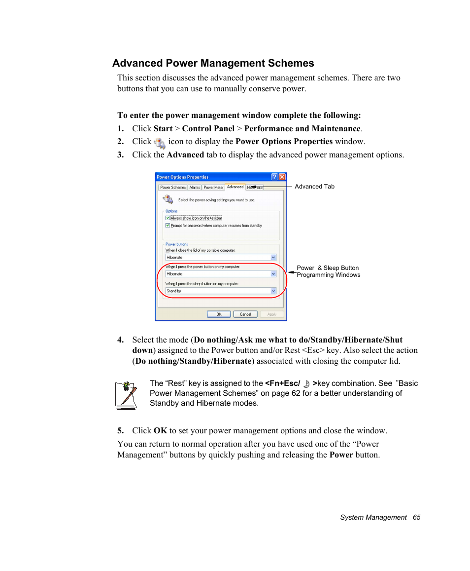 Advanced power management schemes | Samsung NV30CH0Q0B User Manual | Page 78 / 119