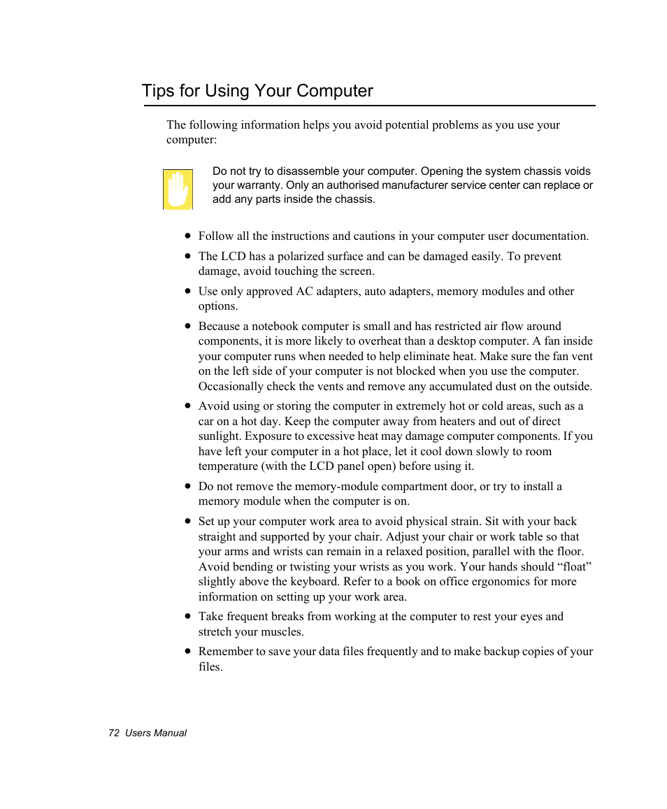 Tips for using your computer | Samsung NV30CH0Q0B User Manual | Page 85 / 119