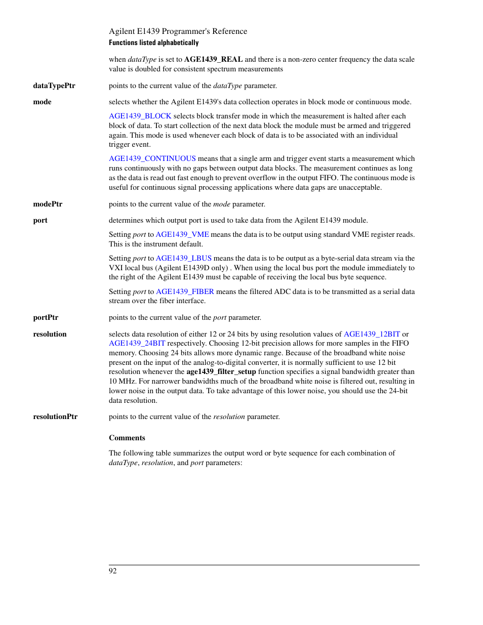 Agilent Technologies VXI E1439 User Manual | Page 102 / 246