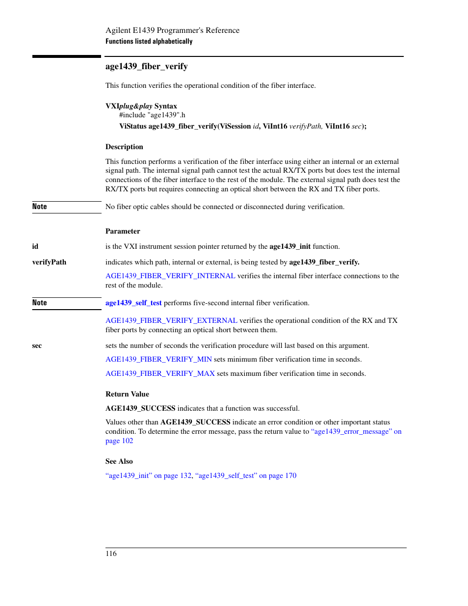 Age1439_fiber_verify, R_verify | Agilent Technologies VXI E1439 User Manual | Page 126 / 246