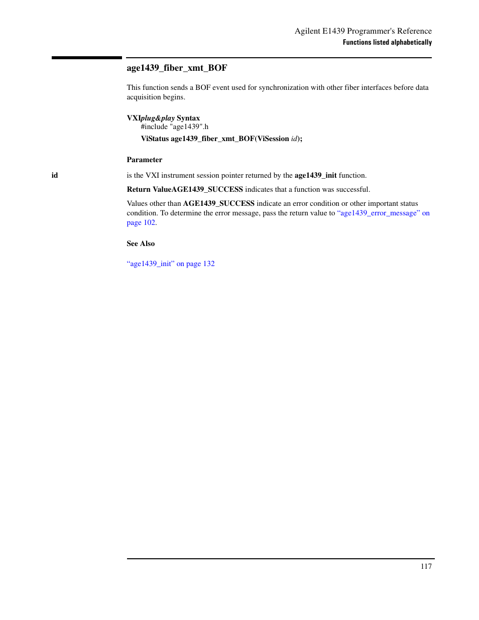 Age1439_fiber_xmt_bof, Age1439, Fiber_xmt_bof | Agilent Technologies VXI E1439 User Manual | Page 127 / 246