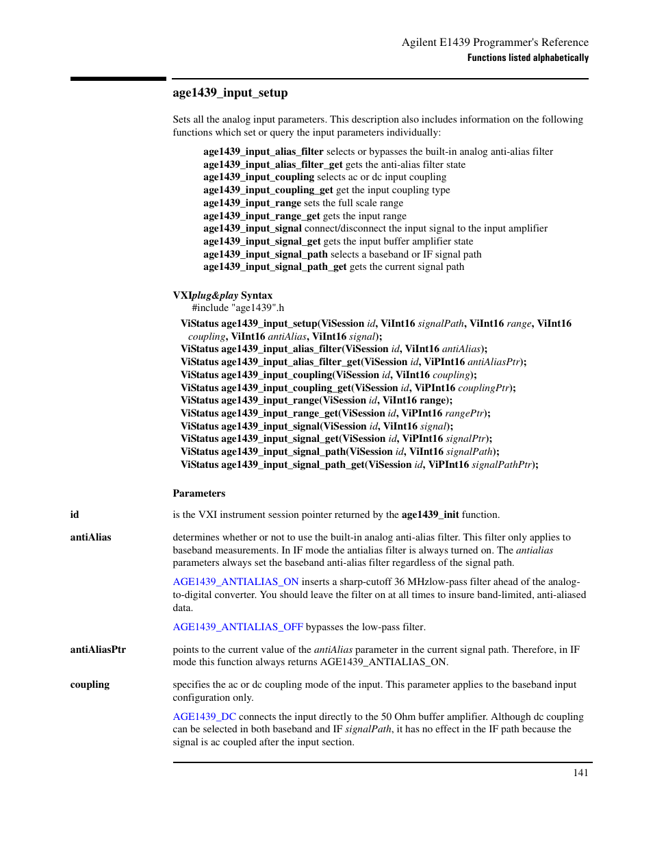 Age1439_input_setup | Agilent Technologies VXI E1439 User Manual | Page 151 / 246