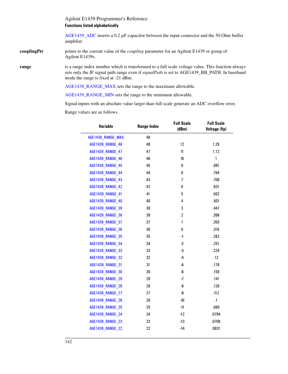 Agilent Technologies VXI E1439 User Manual | Page 152 / 246