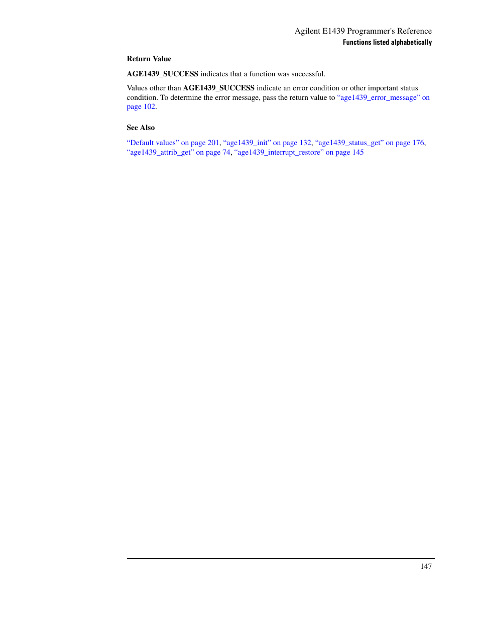 Agilent Technologies VXI E1439 User Manual | Page 157 / 246