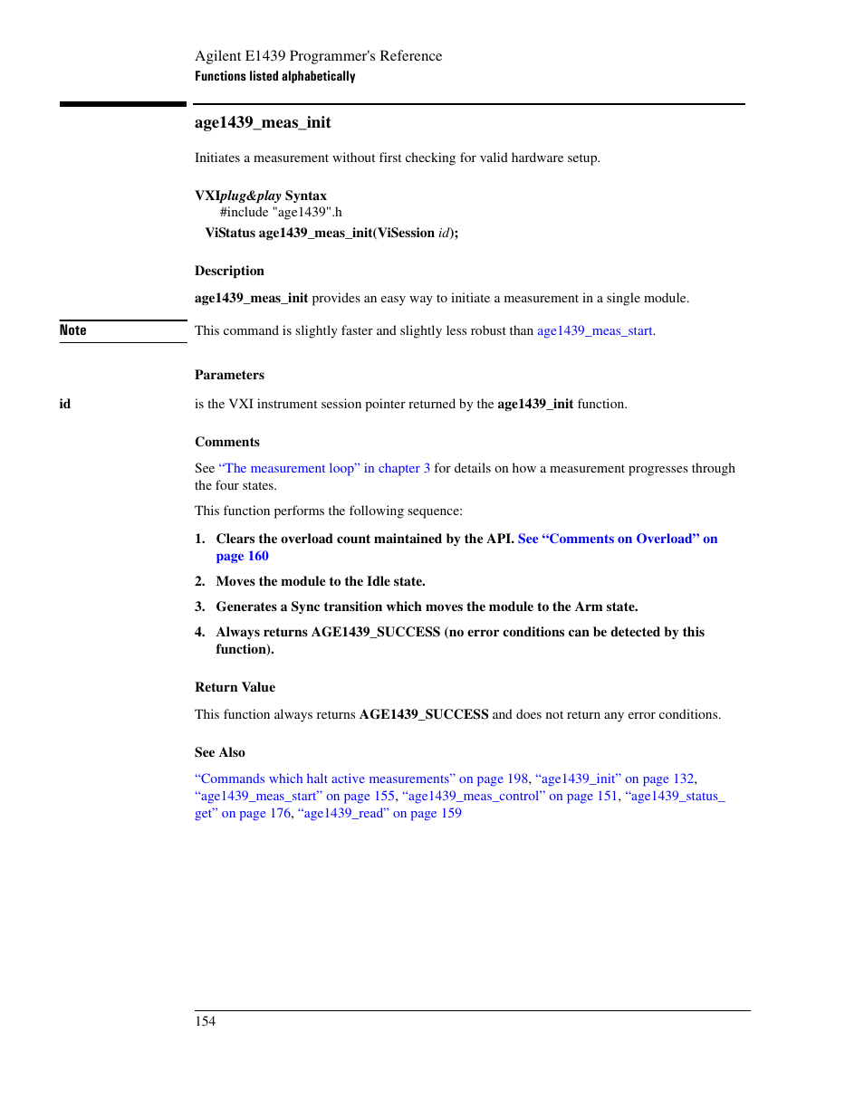 Age1439_meas_init | Agilent Technologies VXI E1439 User Manual | Page 164 / 246