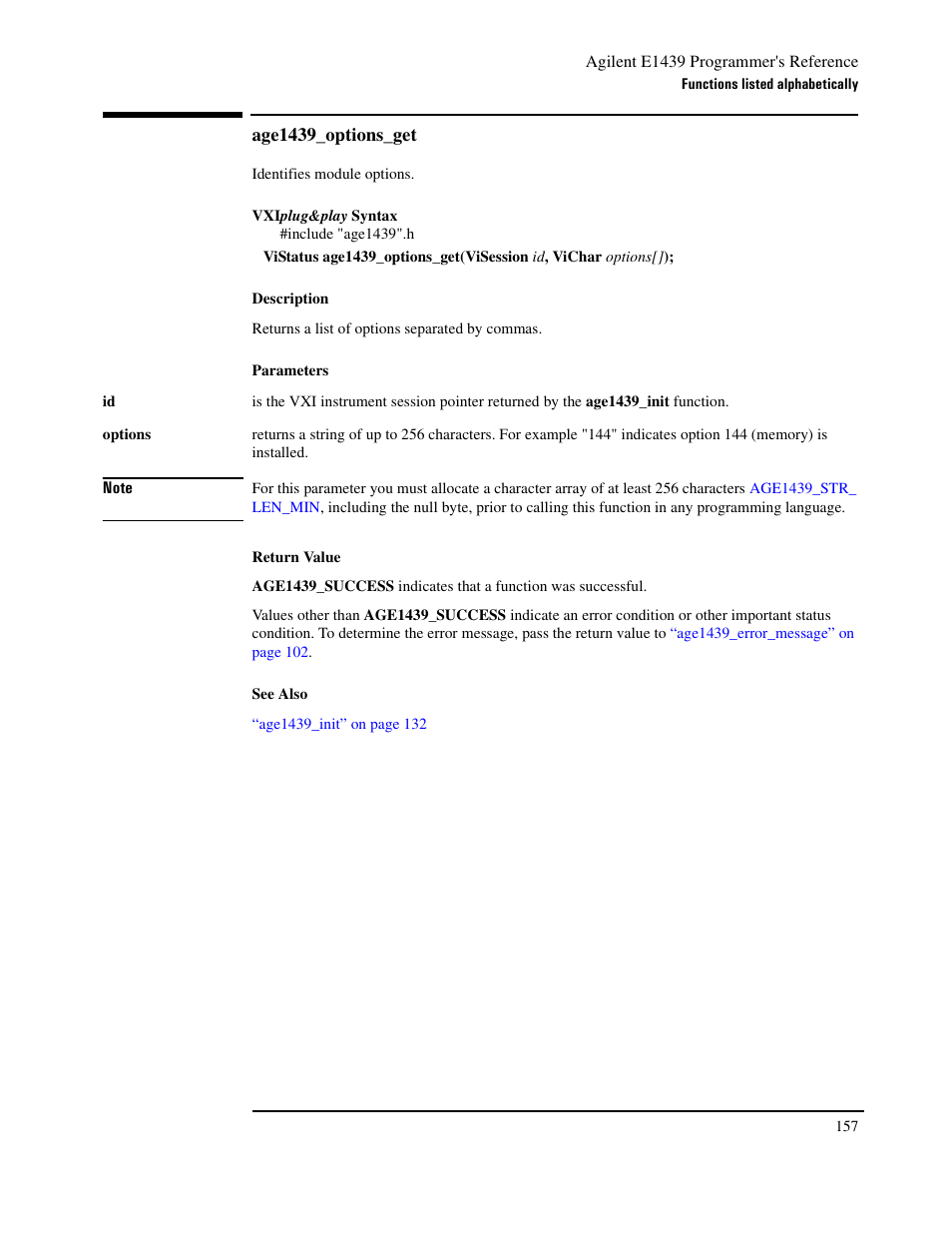 Age1439_options_get | Agilent Technologies VXI E1439 User Manual | Page 167 / 246