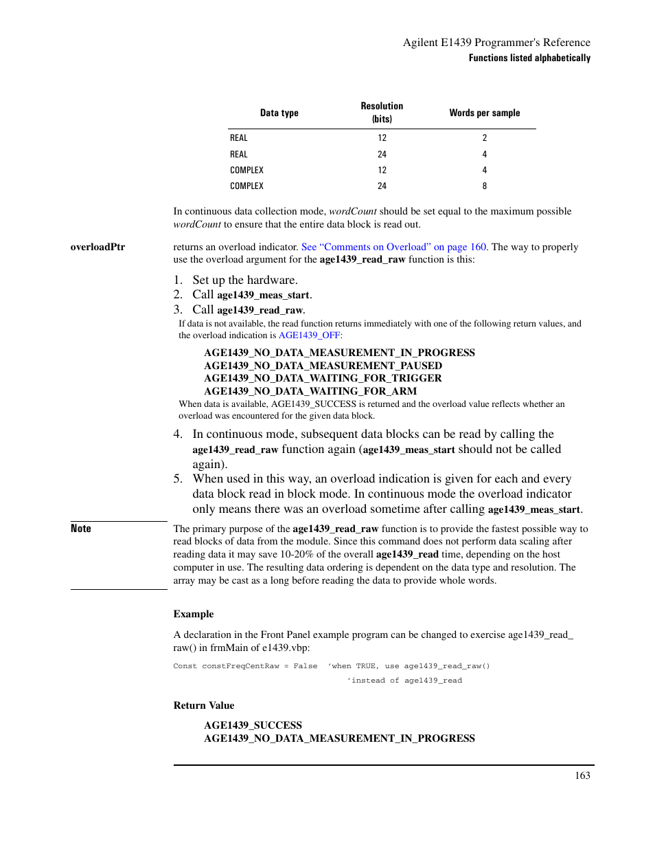 Agilent Technologies VXI E1439 User Manual | Page 173 / 246