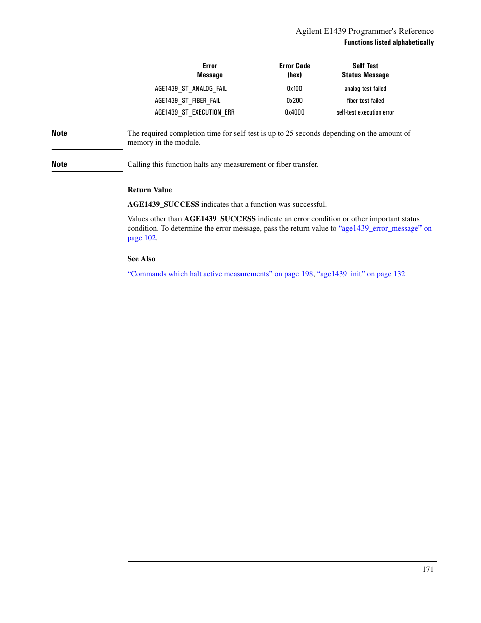 Agilent Technologies VXI E1439 User Manual | Page 181 / 246