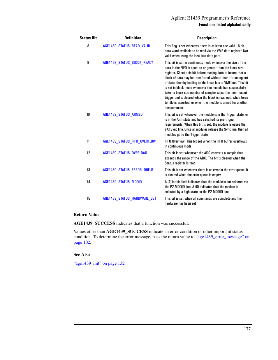 Agilent Technologies VXI E1439 User Manual | Page 187 / 246