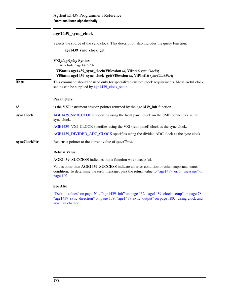 Age1439_sync_clock | Agilent Technologies VXI E1439 User Manual | Page 188 / 246