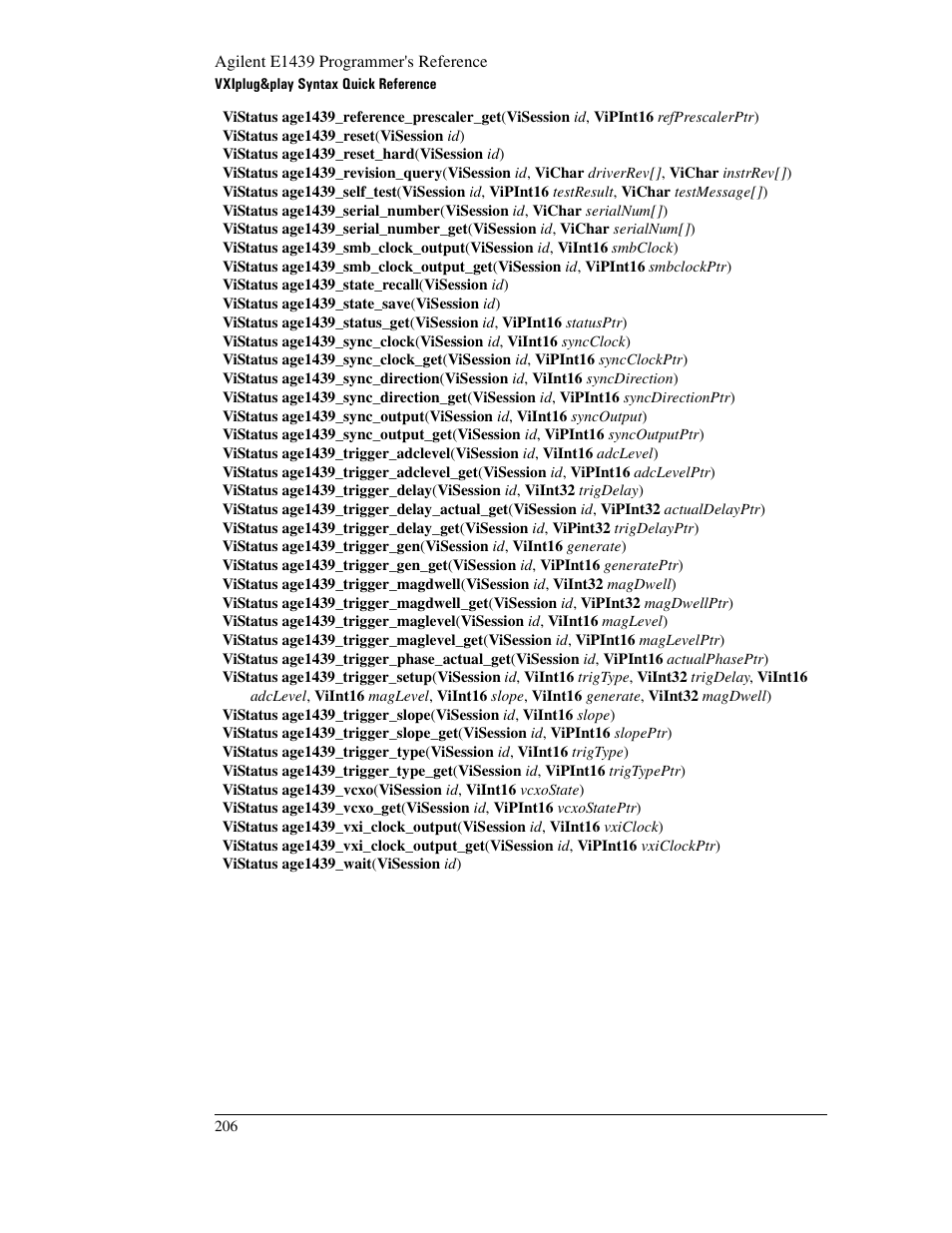 Agilent Technologies VXI E1439 User Manual | Page 216 / 246