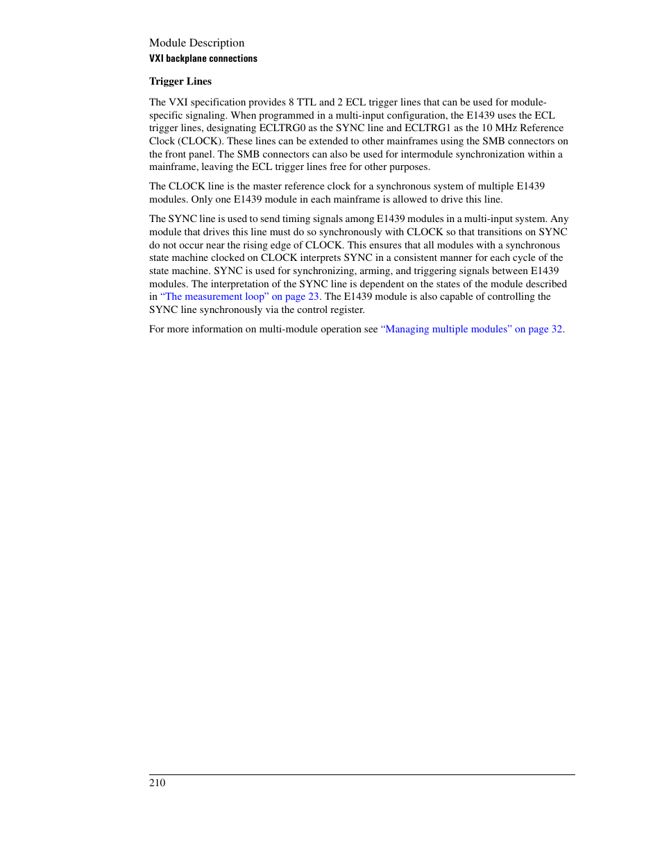 Agilent Technologies VXI E1439 User Manual | Page 220 / 246