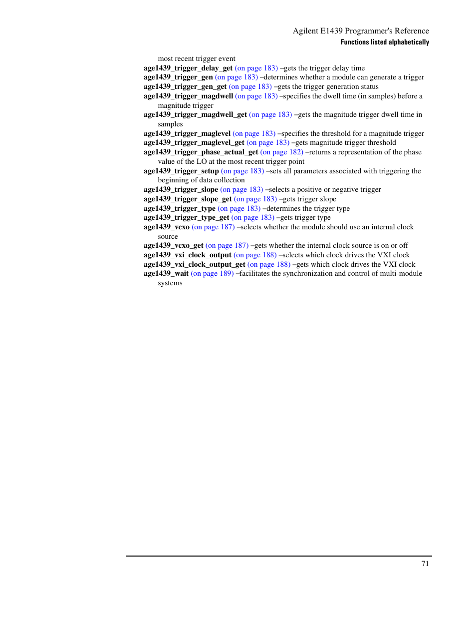Agilent Technologies VXI E1439 User Manual | Page 81 / 246