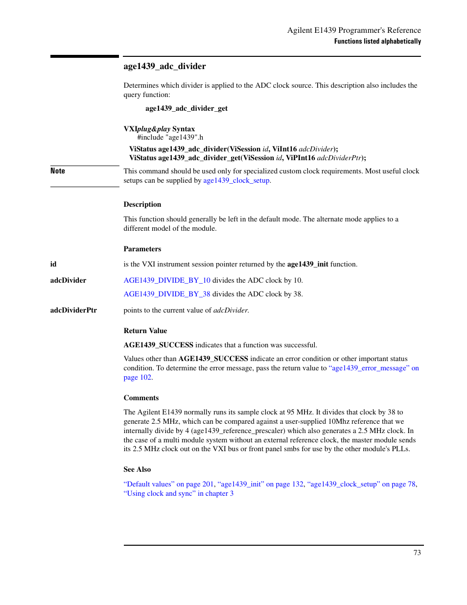 Age1439_adc_divider | Agilent Technologies VXI E1439 User Manual | Page 83 / 246
