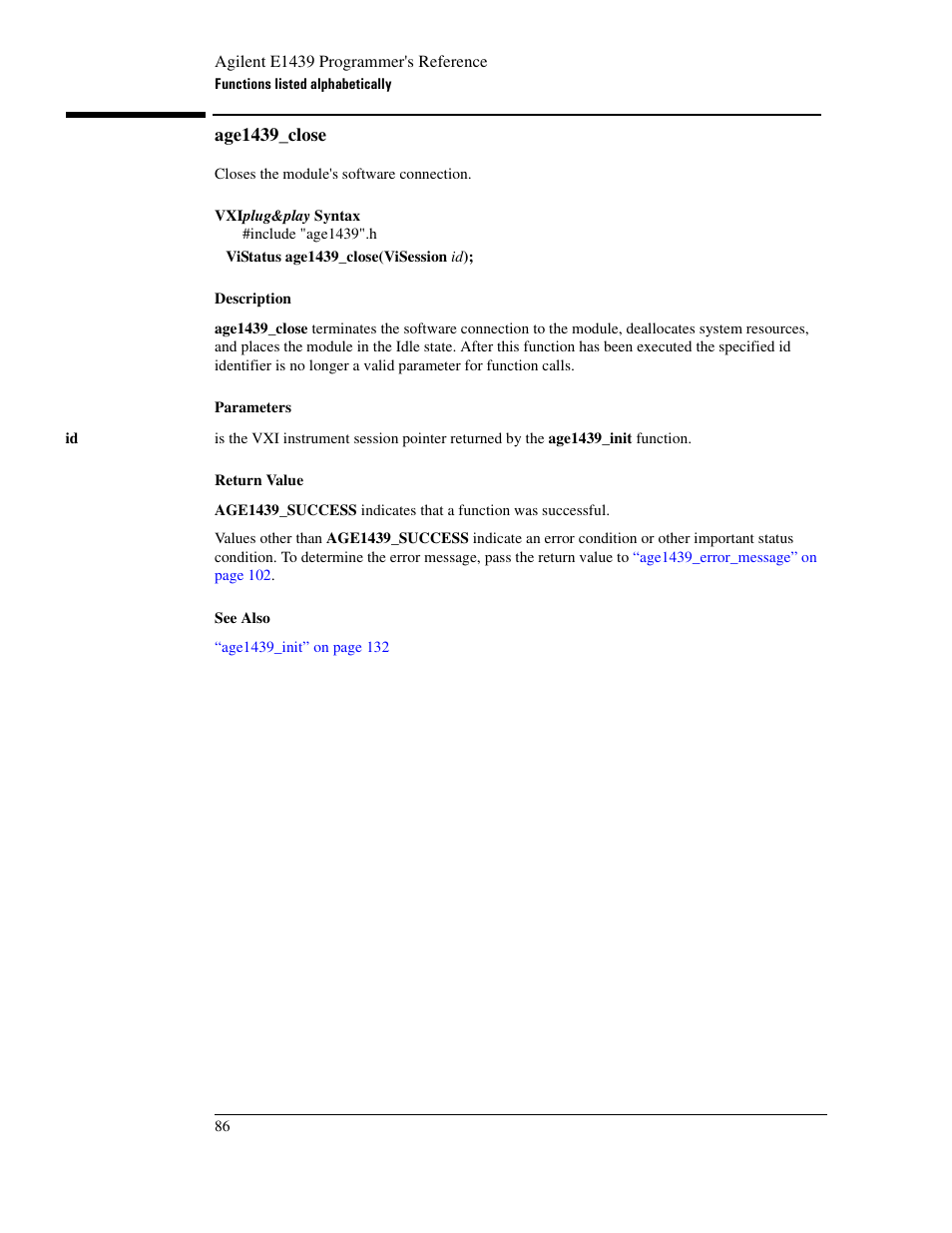 Age1439_close | Agilent Technologies VXI E1439 User Manual | Page 96 / 246