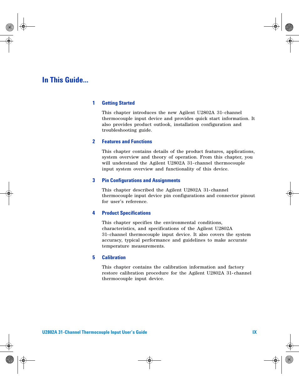 Agilent Technologies U2802A User Manual | Page 9 / 67