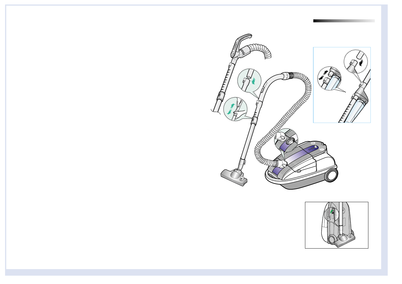 Important safeguards, Assembling the cleaner | Samsung SC9273 User Manual | Page 8 / 31