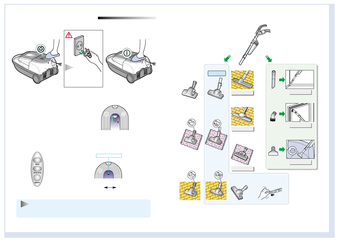 Operating the cleaner | Samsung SC9273 User Manual | Page 9 / 31