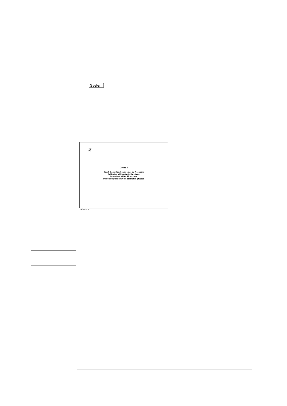 Calibration of the touch screen | Agilent Technologies Agilent Hard Disk Drive Kit E5070BU User Manual | Page 12 / 12