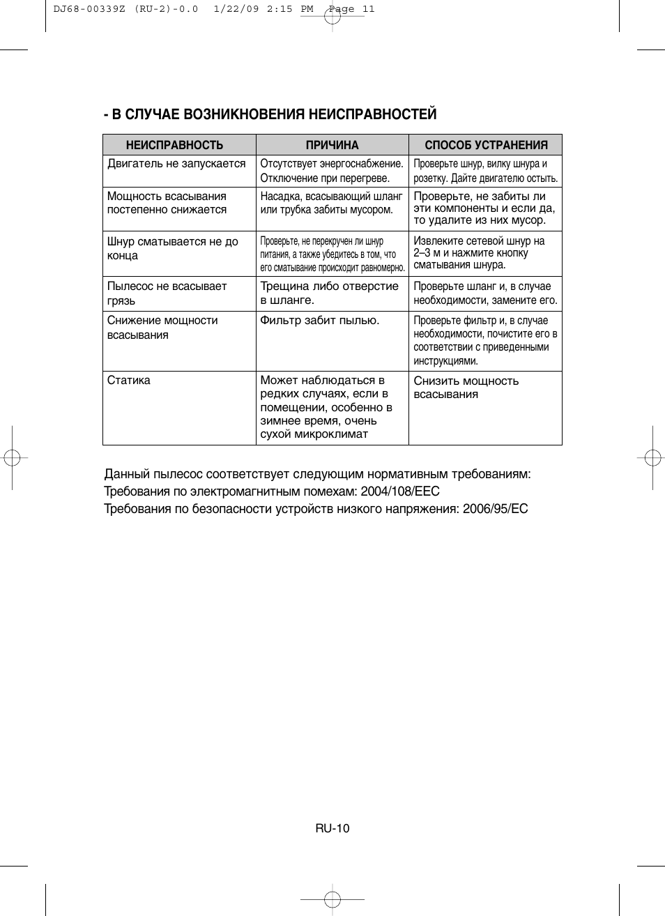 З лгмудц зйбзадзйзцзаь зцаликдззйлнцв | Samsung SC6540 User Manual | Page 22 / 56