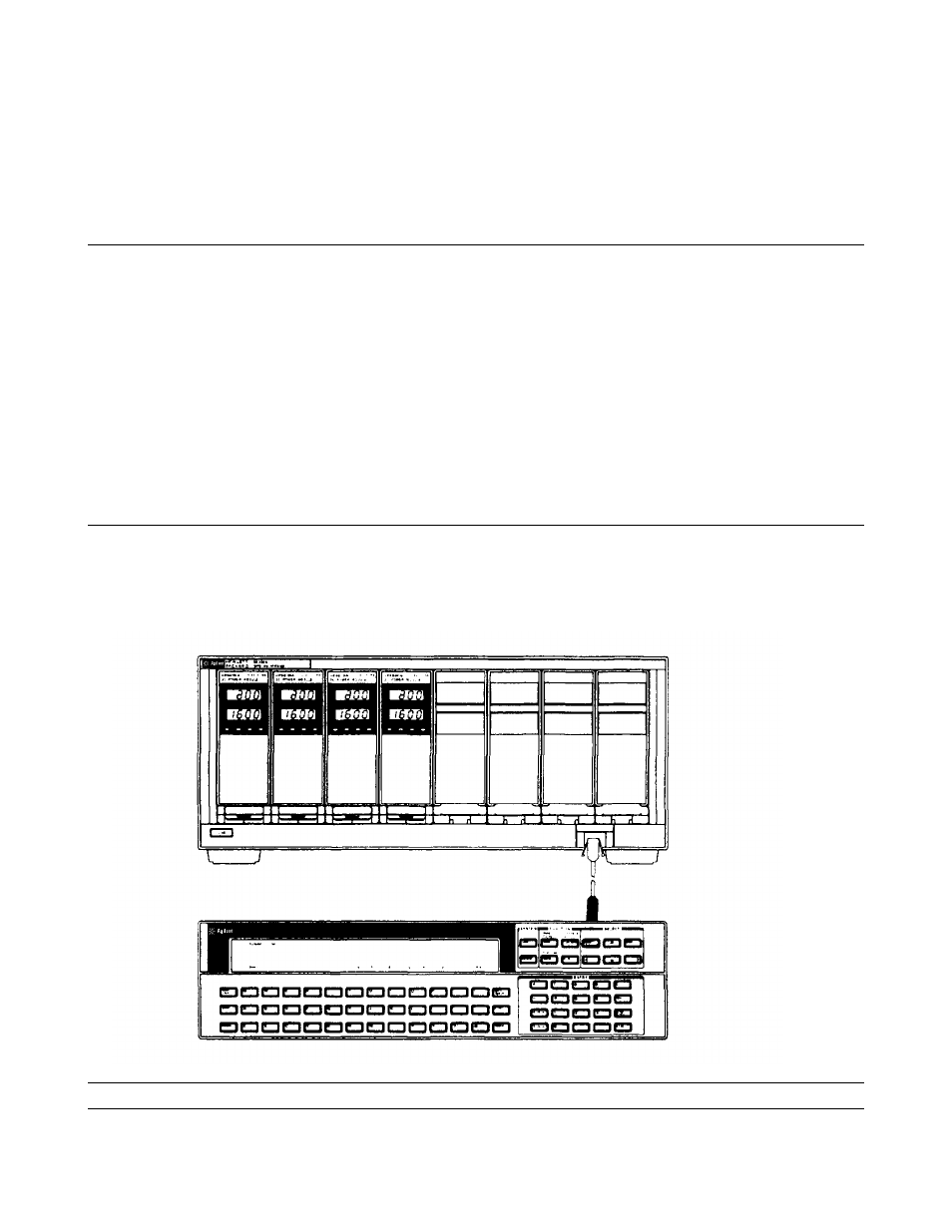 Using the agilent 66001a mps keyboard, Introduction, Connecting the keyboard | B. using the agilent 66001a mps keyboard, Introduction connecting the keyboard | Agilent Technologies 66001A User Manual | Page 41 / 55