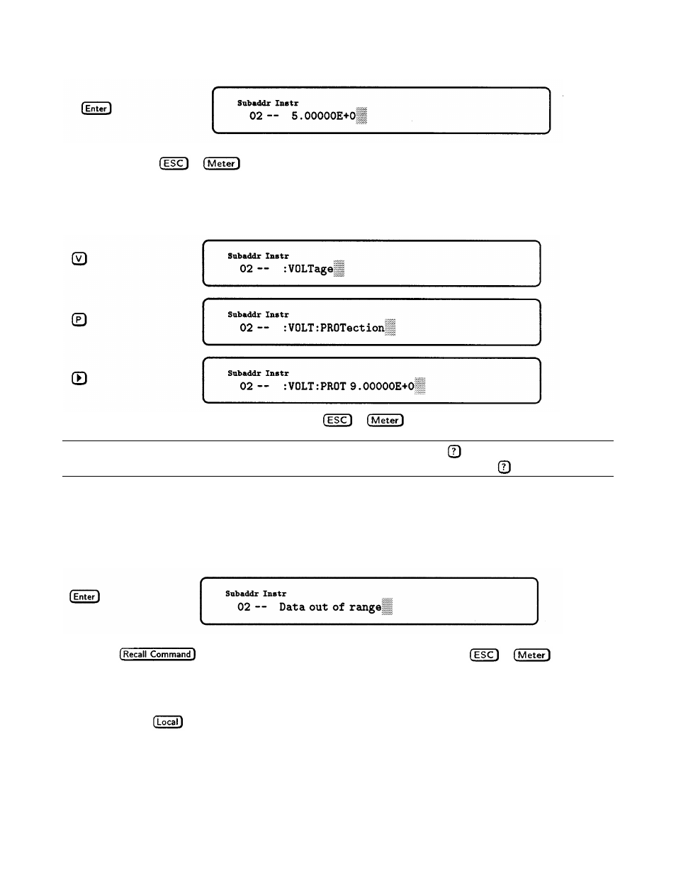 Error example | Agilent Technologies 66001A User Manual | Page 48 / 55