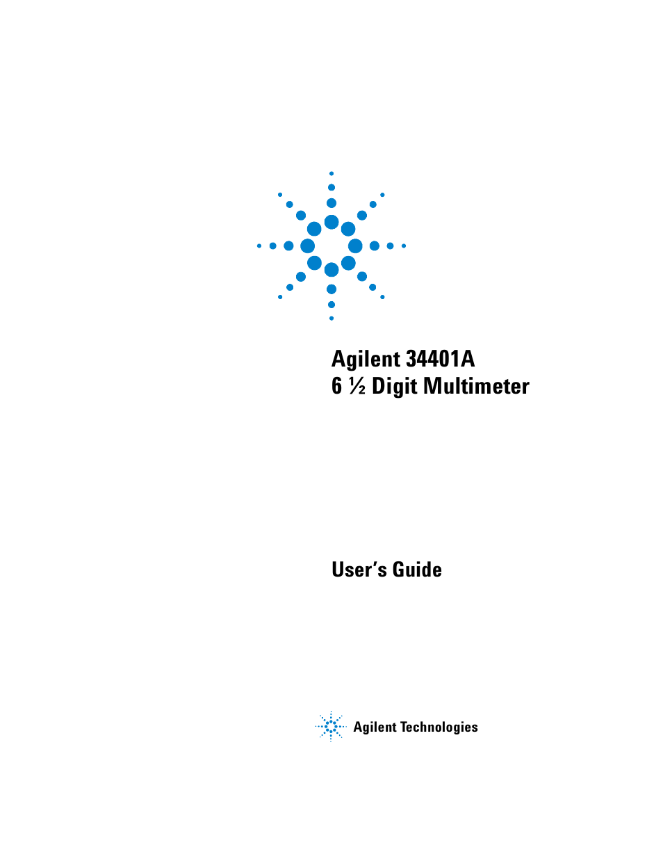 Agilent Technologies 34401A User Manual | 242 pages
