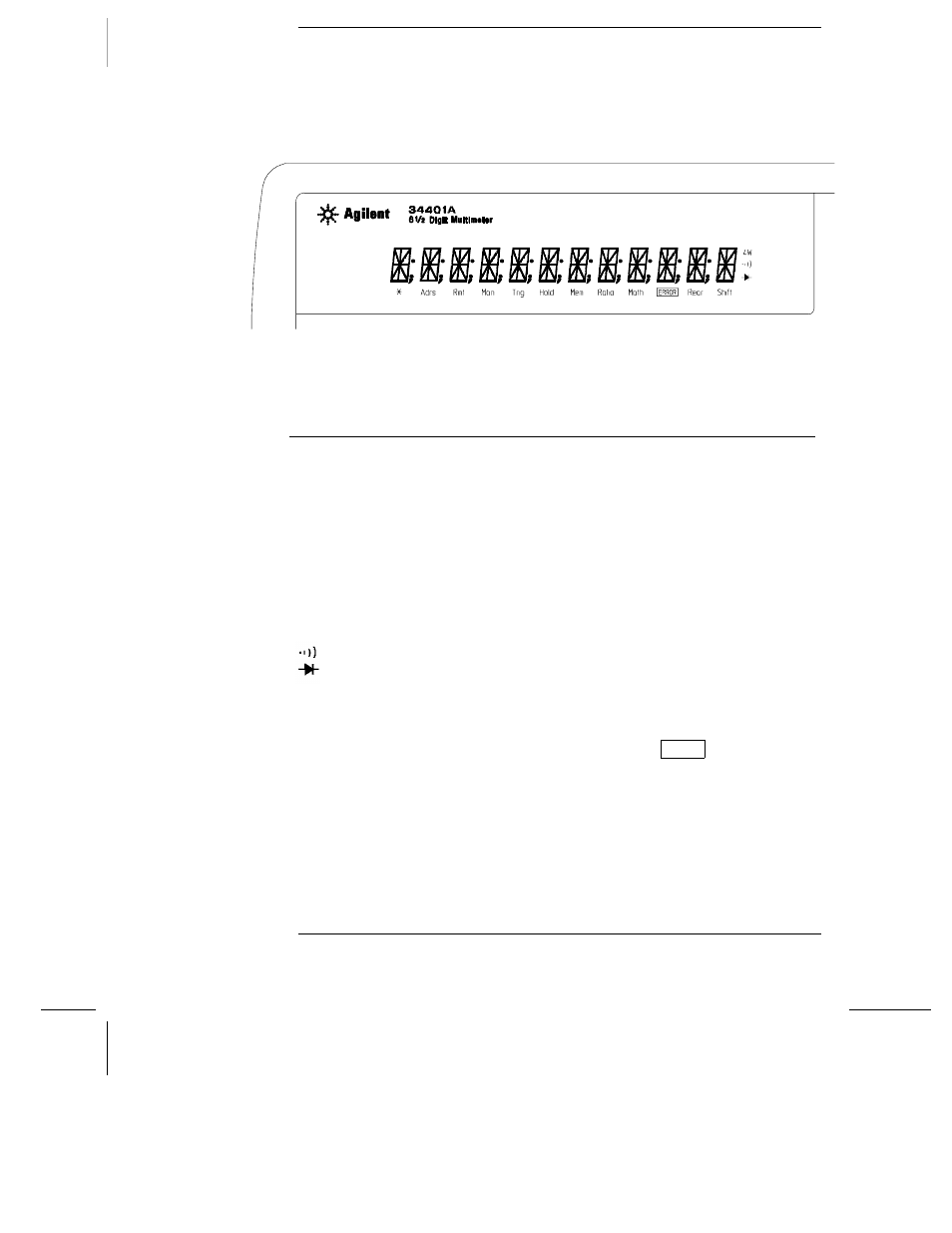 Display annunciators | Agilent Technologies 34401A User Manual | Page 10 / 242