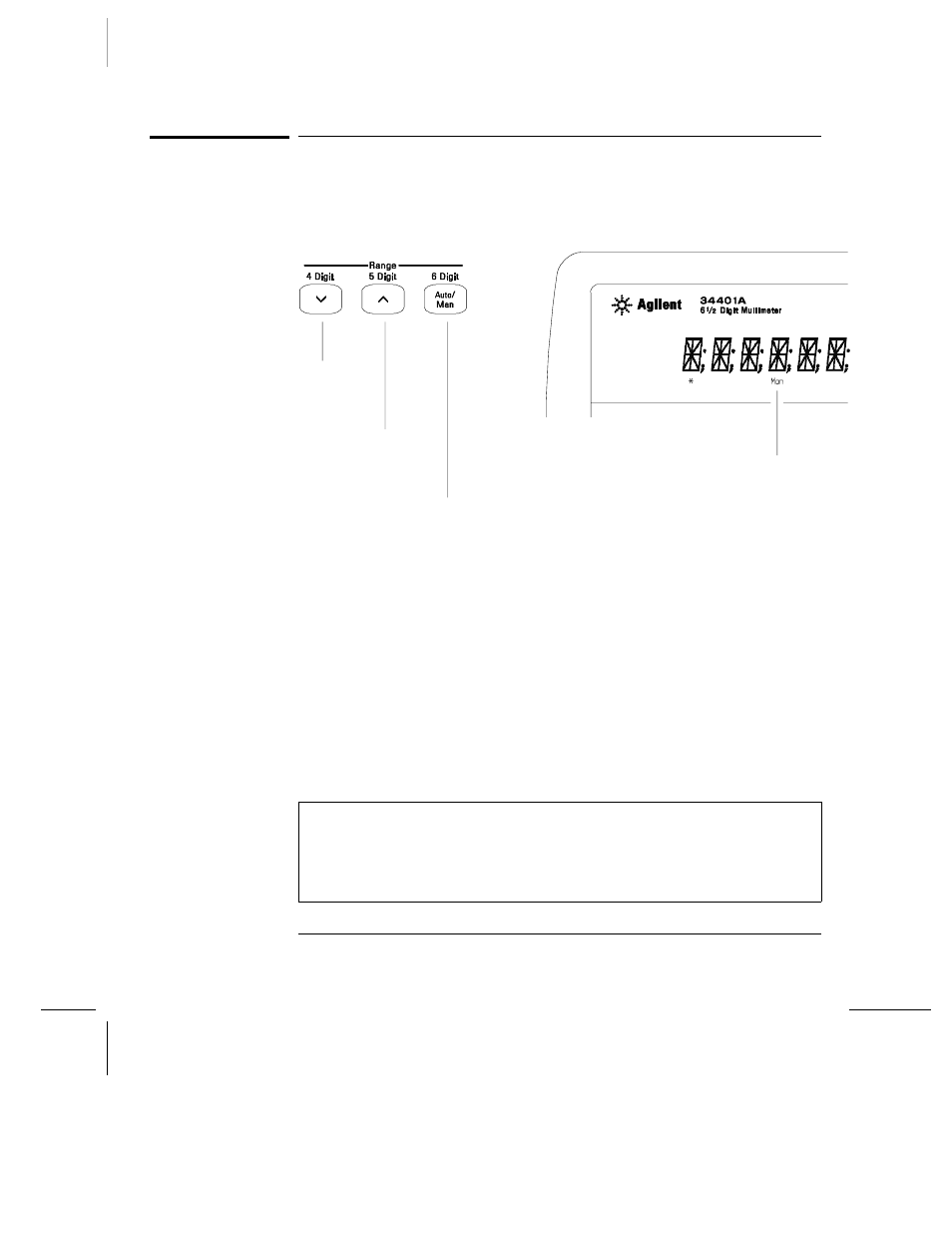 To select a range | Agilent Technologies 34401A User Manual | Page 26 / 242