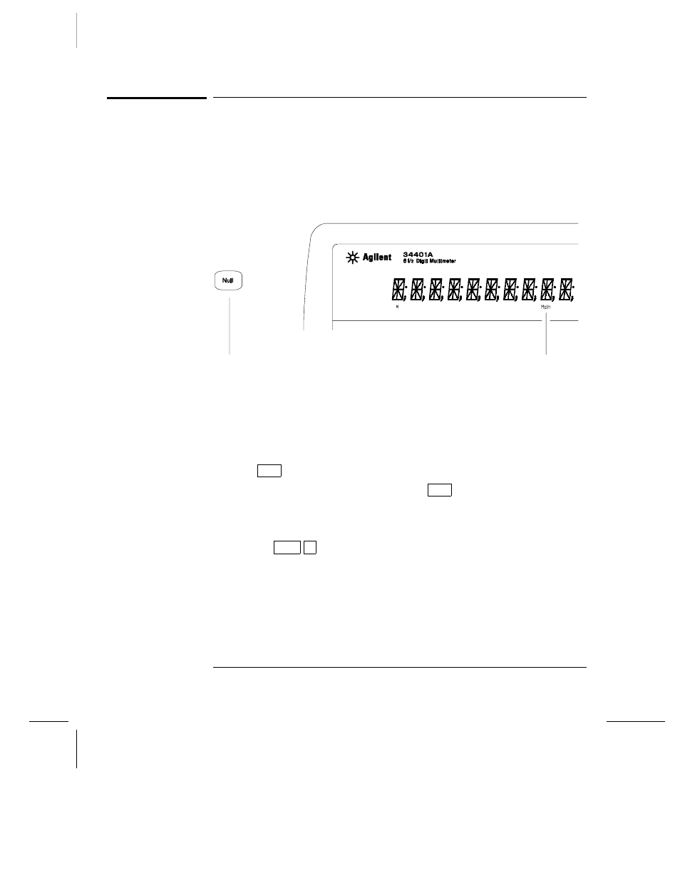 To make null (relative) measurements | Agilent Technologies 34401A User Manual | Page 44 / 242