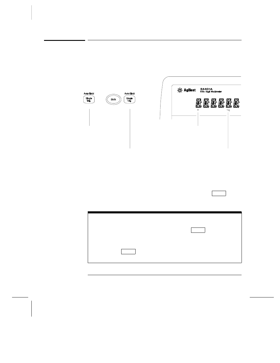 To trigger the multimeter | Agilent Technologies 34401A User Manual | Page 48 / 242