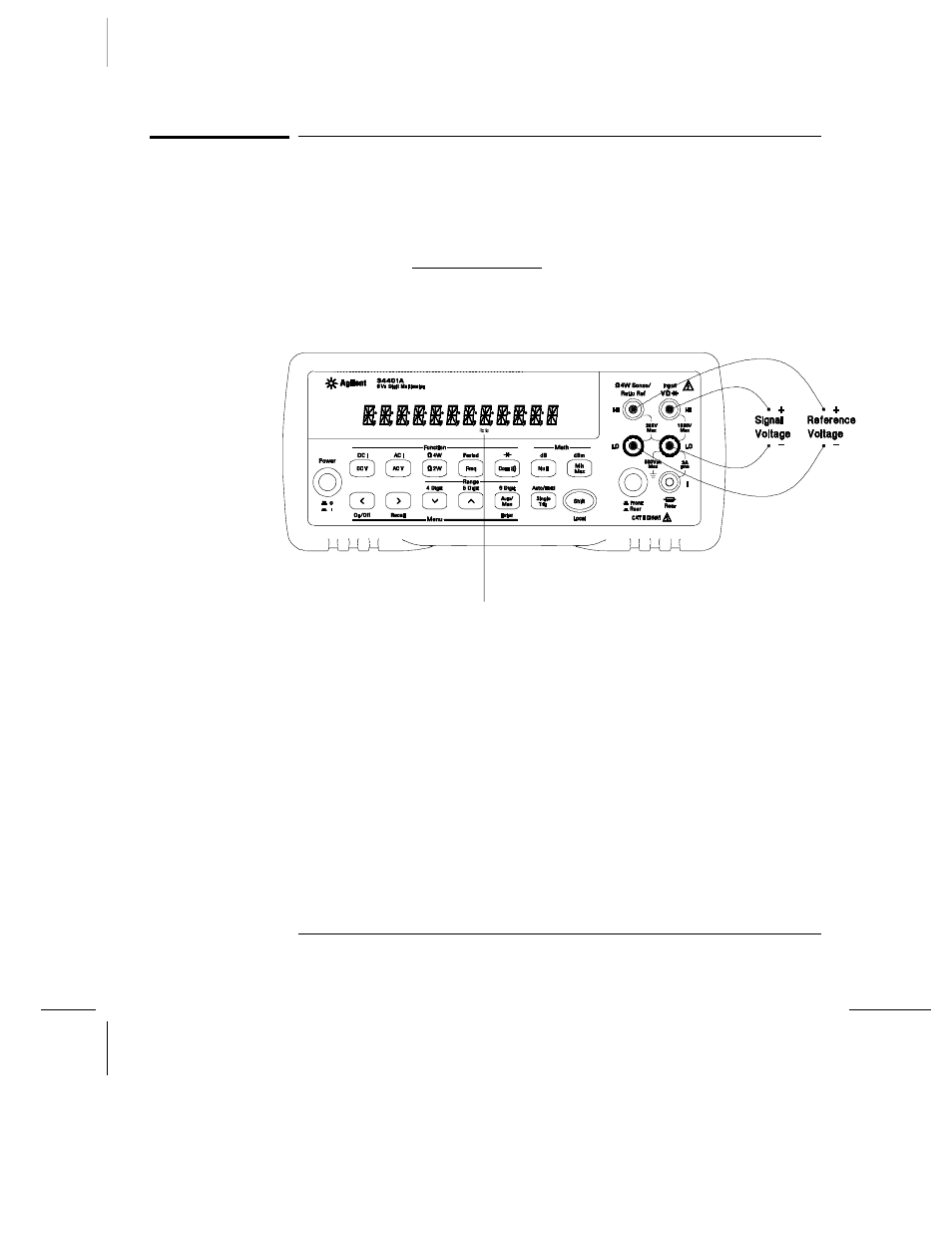 To make dcv:dcv ratio measurements | Agilent Technologies 34401A User Manual | Page 50 / 242